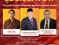 Webinar Menjadi Netizen Pejuang Bersama Melawan Hoax via Zoom Meeting