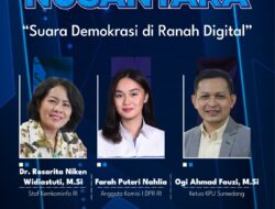 Webinar Literasi Digital, Farah Bicara Suara Demokrasi di Ranah Digital.