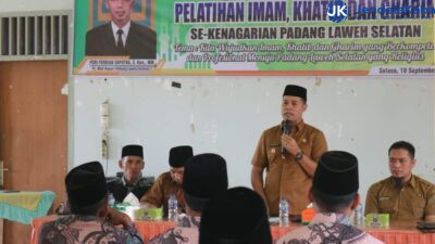 Buka Pelatihan Imam, Khatib Dan Garim, Wabup Sijunjung : Jadikanlah Masjid Sebagai Pusat Peradaban Dan Pemberdayaan Masyarakat