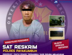 Sat Reskrim Polres Payakumbuh Tangkap Pelaku “Jambret” Taman Batang Agam