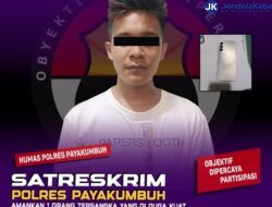Sat Reskrim Polres Payakumbuh Tangkap Pencuri Spesialis Rumah Kosong, HP dan Uang Tunai Disikat