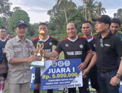 Wakil Ketua DPRD Sijunjung, Redi Susilo Apresiasi Suksesnya Turnamen Sepakbola Pespa Cup Oldstar di Nagari Pamuatan