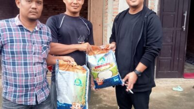 Caleg PDIP Bantu Korban Banjir di Dusun Tanah Bekali Bungo