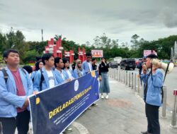 BEM POLNEP Pontianak Gelar Aksi Dukung Pemilu Damai