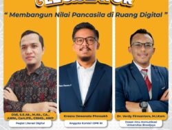 Kresna Dewanata Phrosakh, S.H., M. Sos (Anggota Komisi I DPR RI) Hadir dalam Webinar Ngobrol Bareng Legislator yang digelar Kominfo RI dengan tema “Membangun Nilai Pancasila di Ruang Digital”