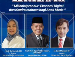 Prof. Dr. H. Sjarifuddin Hasan, MM. MBA. (Anggota Komisi 1 DPR RI) Hadiri Ngobrol Bareng Legislator webinar yang digelar Kominfo RI dengan tema “Millenialpreneur: Ekonomi Digital dan Kewirausahaan bagi Anak Muda”