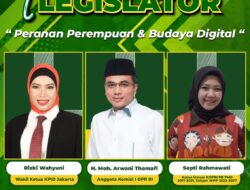 H. Moh. Arwani Thomafi (Anggota Komisi 1 DPR RI) Hadiri Ngobrol Bareng Legislator webinar yang digelar Kominfo RI dengan tema “Peranan Perempuan & Budaya Digital”