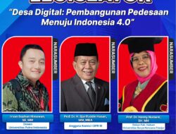 Prof. Dr. H. Sjarifuddin Hasan, MM., MBA. (Anggota Komisi 1 DPR RI) Hadiri Ngobrol Bareng Legislator webinar yang digelar Kominfo RI dengan tema “Desa Digital: Pembangunan Pedesaan Menuju Indonesia 4.0”