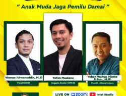 Tofan Maulana (Anggota Komisi 1 DPR RI) Hadiri Ngobrol Bareng Legislator webinar yang digelar Kominfo RI dengan tema “Anak Muda Jaga Pemilu Damai”