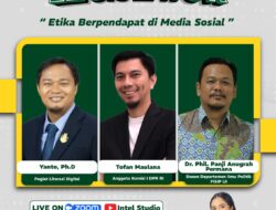 Tofan Maulana (Anggota Komisi 1 DPR RI) Hadiri Ngobrol Bareng Legislator webinar yang digelar Kominfo RI dengan tema “Etika Berpendapat di Media Sosial”