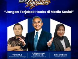 Hadir dalam Webinar Ngobrol Bareng Legislator, H. Muhammad Farhan, S.E. (Anggota Komisi 1 DPR RI) Ungkap Pentingnya Kritisitas dalam Menyaring Berita di Media Sosial