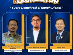 Kresna Dewanata Phrosakh (Anggota Komisi 1 DPR RI) Hadiri Ngobrol Bareng Legislator webinar yang digelar Kominfo RI dengan tema “Suara Demokrasi di Ranah Digital”