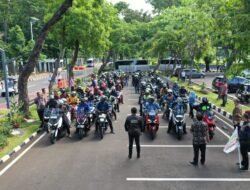 KOMUNITAS BIKERS SETJEN DPD RI LAKUKAN TOURING DAN BAKSOS KE LAMPUNG