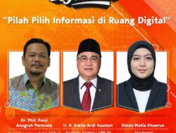 Ir. Irwan Ardi Hasman (Anggota Komisi 1 DPR RI) hadiri  webinar Ngobrol Bareng Legislator yang digelar Kominfo RI dengan tema “Pilah Pilih Informasi di Ruang Digital”