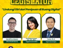 Christina Aryani, S.E., S.H., M.H. (Anggota Komisi 1 DPR RI) hadiri webinar Literasi Digital yang digelar Kominfo RI dengan tema “Lindungi Diri dari Penipuan di Ruang Digital”