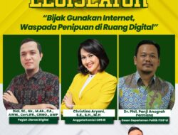 Christina Aryani, S.E., S.H., M.H. (Anggota Komisi 1 DPR RI) hadiri webinar Literasi Digital yang digelar Kominfo RI dengan tema “Bijak Gunakan Internet, Waspada Penipuan di Ruang Digital”