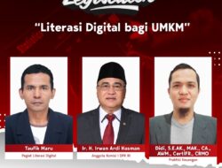 Ir. Irwan Ardi Hasman (Anggota Komisi 1 DPR RI) hadiriwebinar Ngobrol Bareng Legislator yang digelar Kominfo RI dengan tema “Literasi  Digital Bagi UMKM”