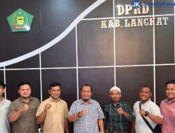 Yayasan Langkat Hijau Lestari Lakukan Kunjungan ke Wakil Ketua DPRD Langkat