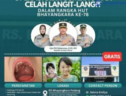 Meriahkan HUT Bhayangkara ke-78, Polda Sumbar gelar Bakti Sosial Operasi Bibir Sumbing Gratis