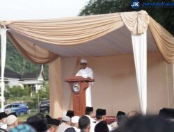 Ribuan Warga Padati RTH Mahkota Berlian Laksanakan Sholat Idul Adha 1445 H