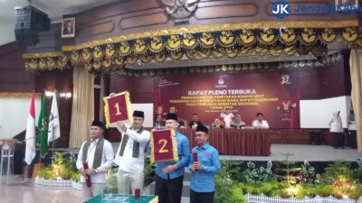 KPU Sijunjung Lakukan Pengundian Nomor Urut Pilkada Sijunjung 2024