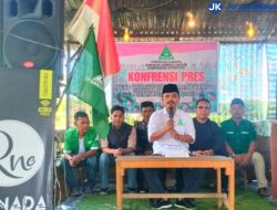 PC GP Ansor Lakukan Konfrensi Pers Dalam Menyampaikan Sikap Mendukung Pilkada Damai Sijunjung 2024