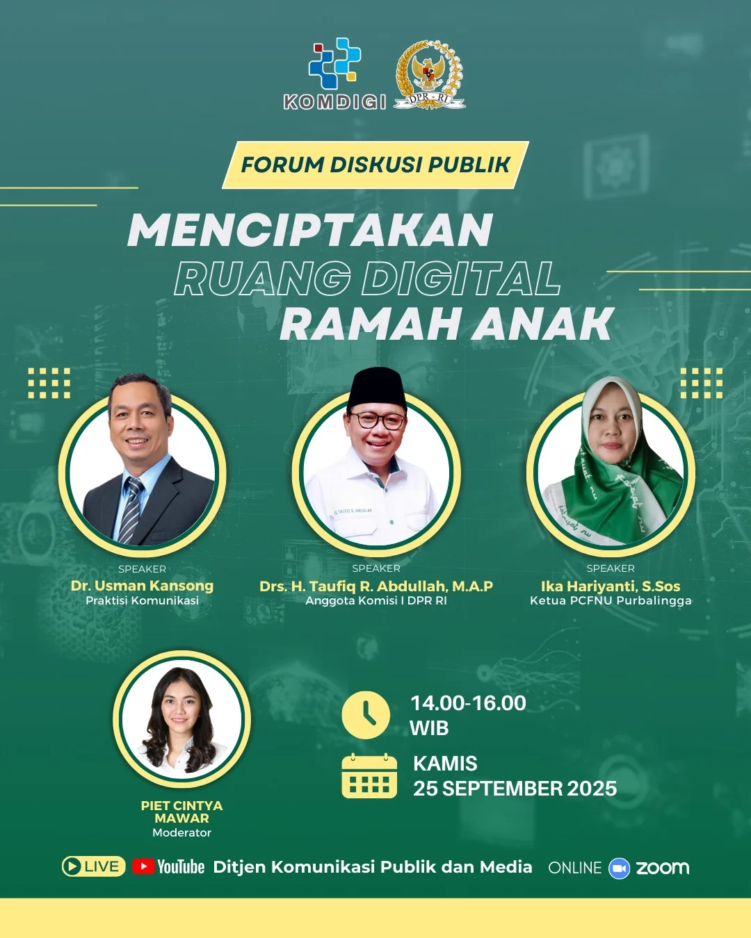 DPR RI Dorong Penciptaan Ruang Digital Ramah Anak
