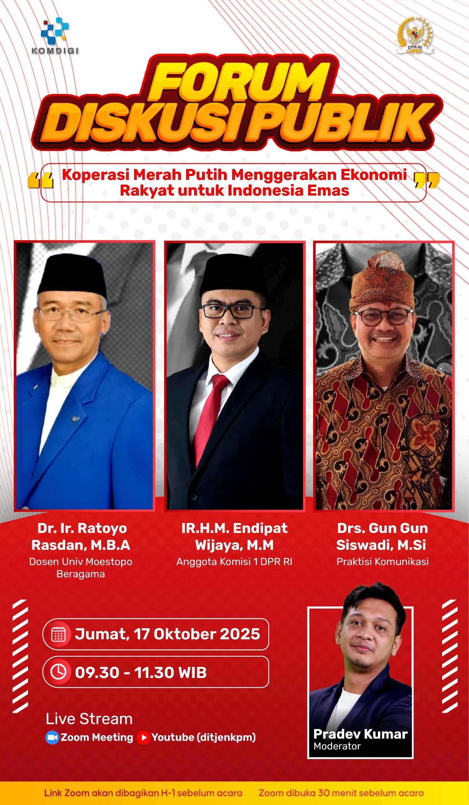 Koperasi Merah Putih Jadi Pilar Ekonomi Kerakyatan Menuju Indonesia Emas 2045