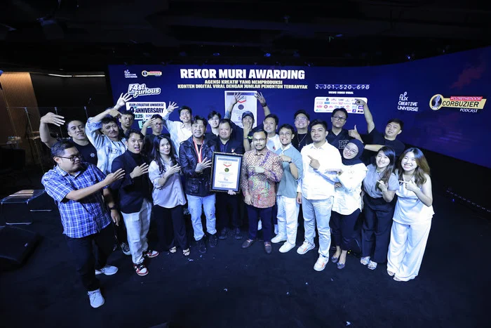 Flux Creative Universe Rayakan HUT ke-4 dan Cetak Rekor MURI sebagai Agensi Konten Viral Terbanyak