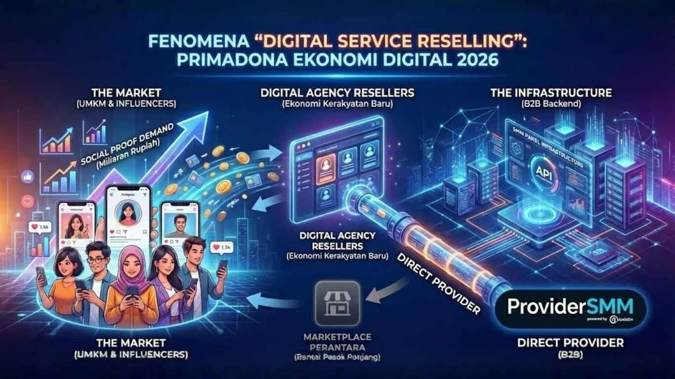 Fenomena ‘Digital Service Reselling’: Mengapa Bisnis Keagenan Media Sosial Jadi Primadona Baru Ekonomi Digital 2026