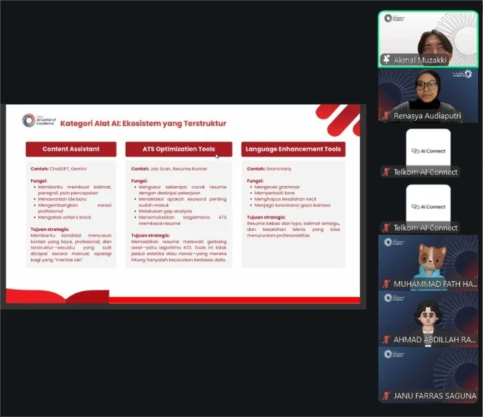 Telkom AI Center of Excellence Tingkatkan Literasi AI Mahasiswa melalui Workshop Persiapan Dunia Kerja