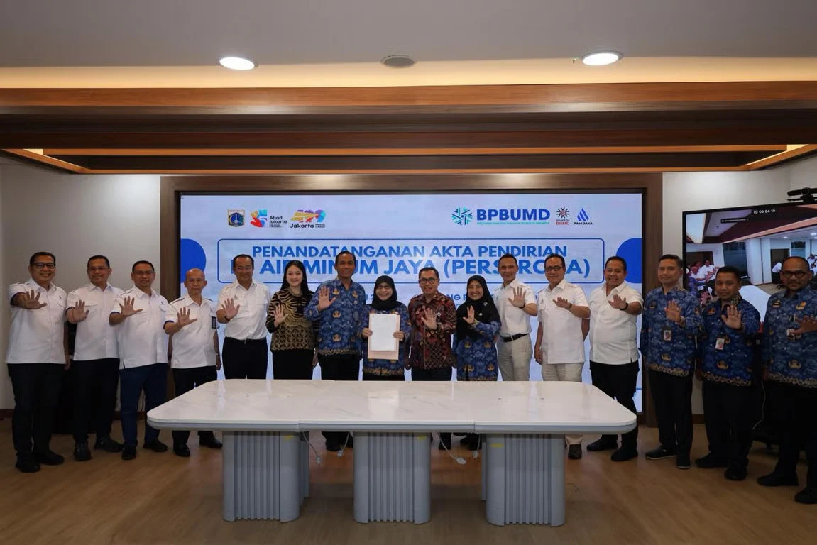 Akta Pendirian Perseroda PAM JAYA Resmi Ditandatangani