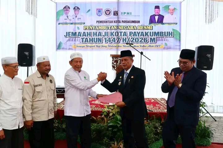 Pemko Payakumbuh Sambut Kepulangan 173 Jemaah Haji, Doakan Raih Predikat Haji Mabrur
