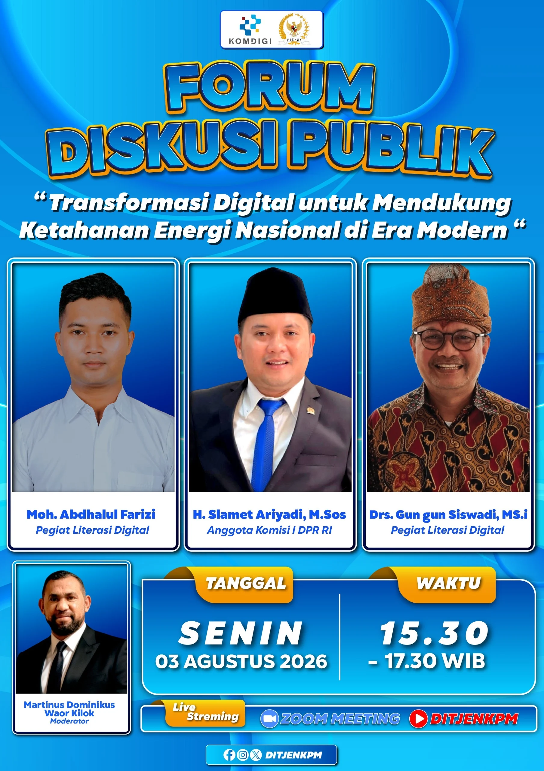 Pegiat Literasi Digital: Smart Grid dan Mindset Digital Kunci Masa Depan Ketahanan Energi Indonesia