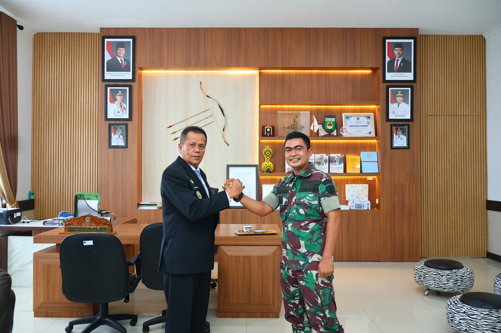 Pemko Payakumbuh Perkuat Sinergi dengan TNI AU, Sambut Pergantian Danposau Piobang