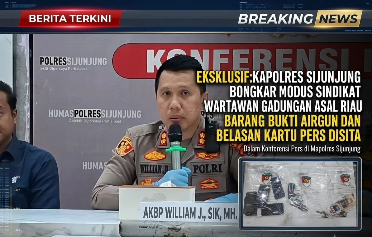 Kartu Pers Jadi Modus Tekan SPBU, 4 Pria Asal Riau Diciduk di Sijunjung, Airgun Ikut Disita!