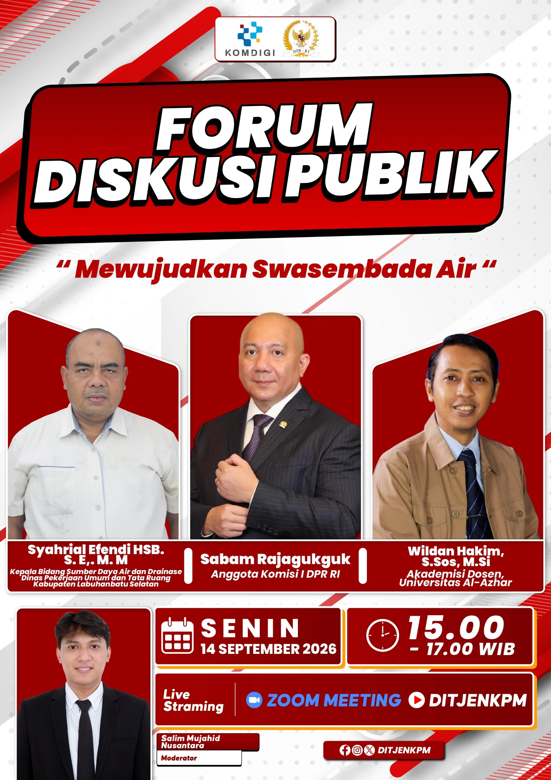 Akademisi: Swasembada Air Perlu Infrastruktur, Inovasi, dan Kolaborasi Masyarakat