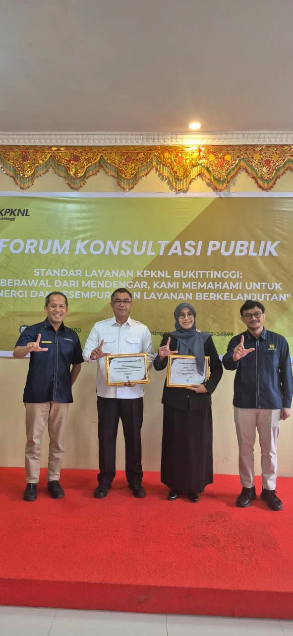 Payakumbuh Raih Penghargaan Penyerah Piutang Kolaborasi Terbaik dari KPKNL Bukittinggi