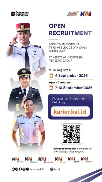 Waspada Penipuan Rekrutmen Pegawai, KAI Daop 2 Bandung Ingatkan Masyarakat Untuk Jangan Percaya Oknum yang Menjanjikan Kelulusan