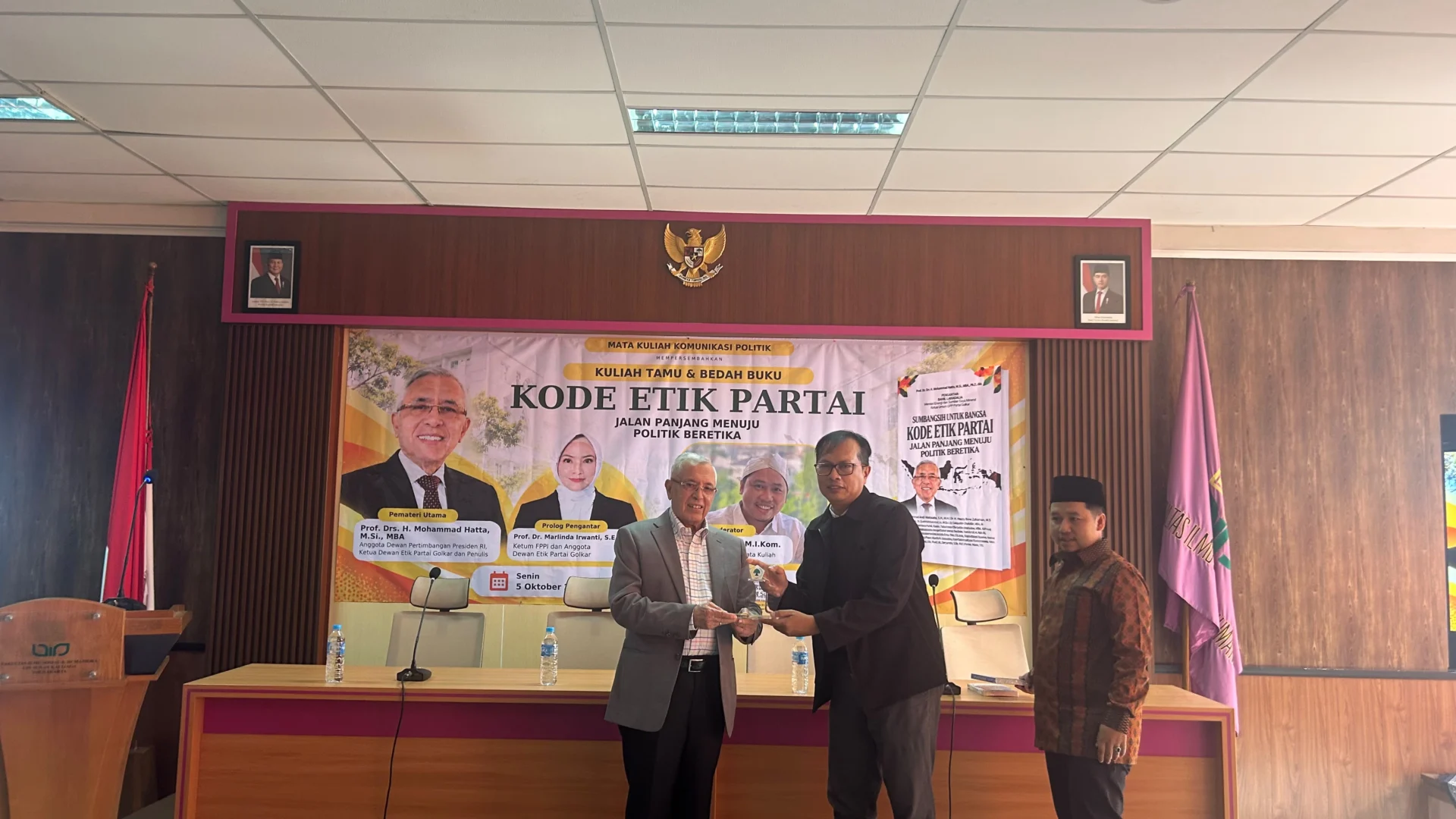 Prof. Dr. Mohammad Hatta Ketua Dewan Etik Partai Golkar melanjutkan Program Road To Campus di UIN Sunan Kalijaga Yogyakarta